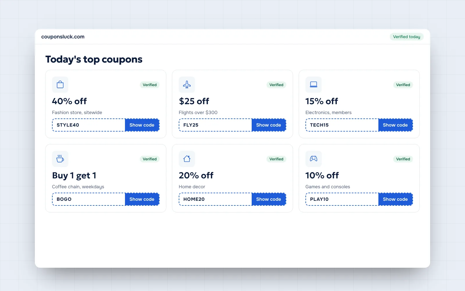 CouponsLuck Coupon Website