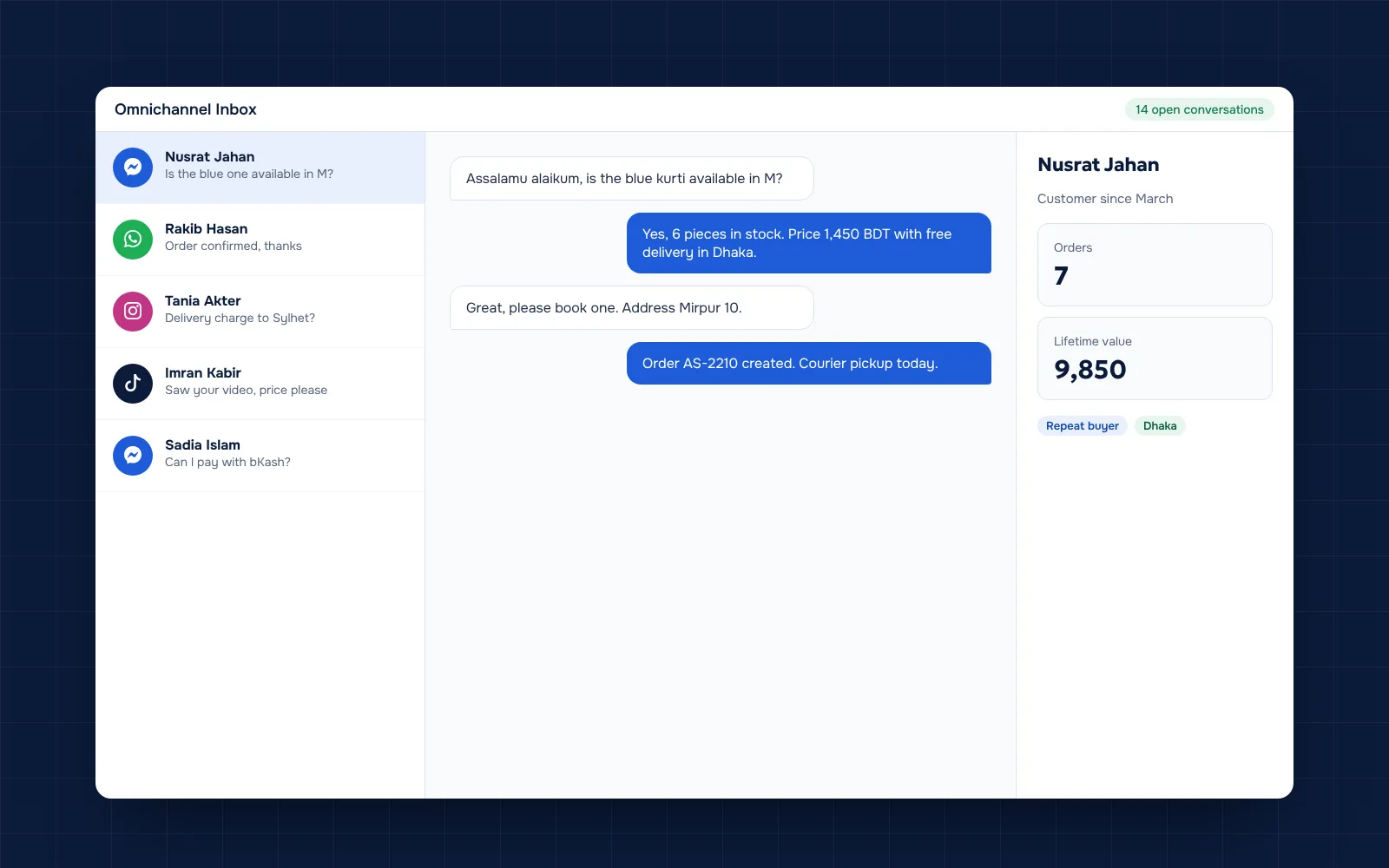 Omnichannel Chat CRM